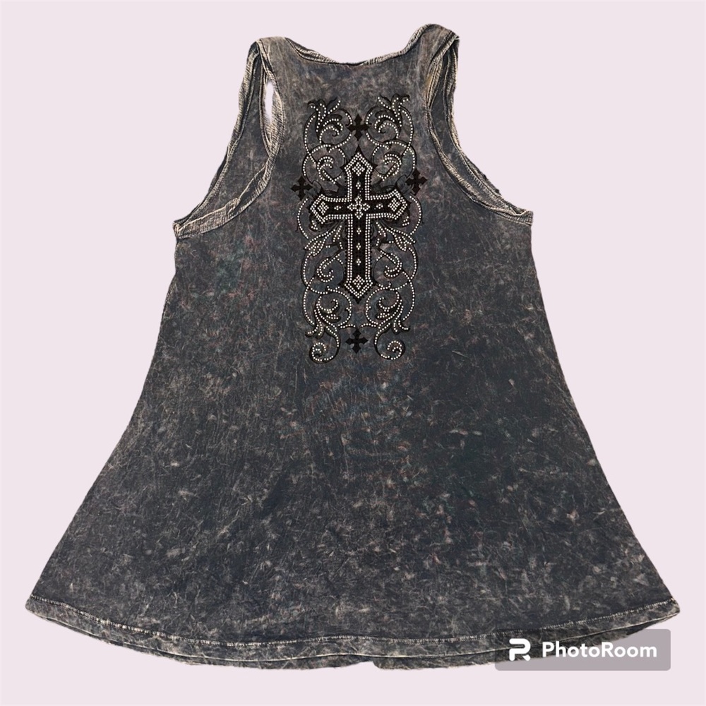 Vocal Cross Rhinestone Tank - Picture 4 of 4